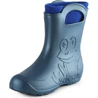 Ladeheid Femmes plumeuses Eva Bottes de pluie fourrées LA-CA-12 (Bleu métallique-2, 36/37 UE)