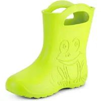 Ladeheid Femmes Bottes de pluie légères en caoutchouc Eva LA-CA-09 (Citron vert, 36/37 UE)