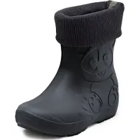Ladeheid Bottes en caoutchouc ultra-légères pour enfants Thermo avec doublure LA-CA-Panda249 (Carbone, 32/33)