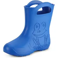 Ladeheid Femme Bottes de pluie légères en caoutchouc Eva LA-CA-09 (Bleu, 36/37 UE)