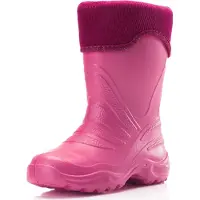 Ladeheid Enfants Filles Garçons Bottes de pluie thermo Eva doublées LA-861 (Fuchsia1709/Rose, 34/35)