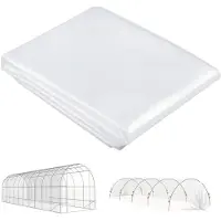 Outsunny Film de protection pour serre , dimensions 8 x 10 mètres, imperméable. Film de protection pour jardin, en polyéthylène (PE)