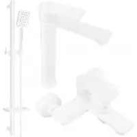Mexen Royo DQ62 Mélangeur lavabo et baignoire avec accessoires, blanc (72213DQ62-20)