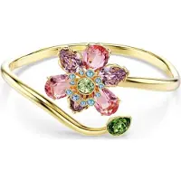 Swarovski Idyllia Armreif Verschiedene Schliffe Blume Mehrfarbig Goldlegierungsschicht, (16 cm, Métal )