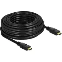 DeLOCK HDMI (Typ A) — HDMI (Typ A) (15 m), Câble vidéo, Noir