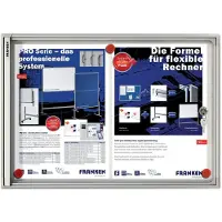 Franken Vitrine d'affichage x-tra!Line 2 x DIN A4 intérieur magnétique et sec