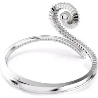 Swarovski x Ariana Grande Armreif Kristallperle Baguette Schliff Weiss Rhodiniert, (Métal )