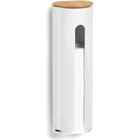 Zeller Support pour cotons cosmétiques, 8 x 25 cm, blanc,