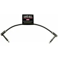Ernie Ball Cables Instrument Patch TRS - Coude Fin & Plat - 15 CM