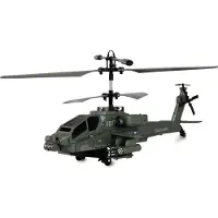 Amewi Apache Ah-64 Remote Control Helicopter Argenté