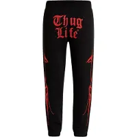 Thug Life Pantalon de sport 'Ink' rouge / noir