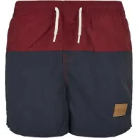 Urban Classics Shorts de bain bleu marine / lie de vin