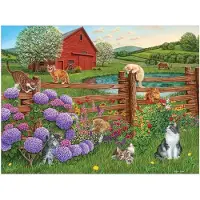 Cobble Hill Puzzle Pièces XXL - Farm Cats - 200 à 499 pièces