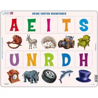 Larsen Puzzle Puzzle Cadre - Meine Ersten Buchstaben - Moins de 10 pièces