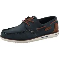 Mustang Pour des hommes Chaussures de voile / bateau Flâneurs Bootsschuhe 26M0051002 bleu