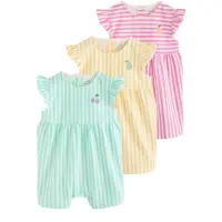 Next Barboteuse / body jaune / menthe / rose / blanc