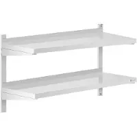 Royal Catering Expondo Étagère murale - 2 tablettes - 40 x 100 cm