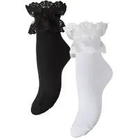 Pieces Chaussettes 'JOLINE' noir / blanc