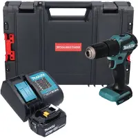 Makita DHP 483 SF1J-R Perceuse-visseuse à percussion sans fil 18V 40Nm + 1x batterie 3,0 Ah + chargeur + RHINO
