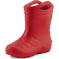 Ladeheid - Bottes en caoutchouc Eva Thermo ultra-légères pour filles et garçons, doublées, KL051 (rouge, 26)