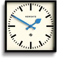Newgate Number Five - Horloge Murale - Aiguilles Bleu
