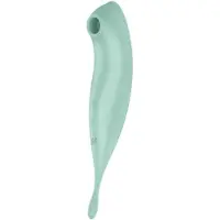 Satisfyer Twirling Pro - Vibromasseur clitoridien contrôlé par application (menthe)