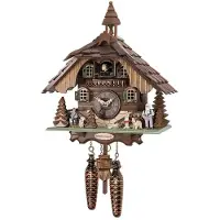 Engstler - 4443_QM - Coucou - Quartz - Noyer - avec musique - 31 cm