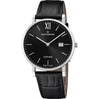 Candino Hommes Montre analogique Classic Elegant Montre en cuir noir UC4724/3