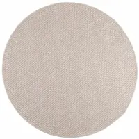 vidaXL Tapis rond FARO Crème Ø 120 CM Polyester