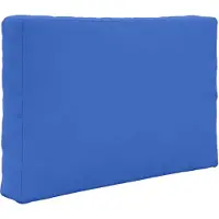 vidaXL Coussin de canapé d'extérieur 3 pcs Bleu royal Polyester
