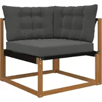 vidaXL Coussin de canapé d'extérieur 3 pcs Anthracite Polyester