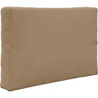 vidaXL Coussin de canapé d'extérieur 3 pcs Taupe Polyester