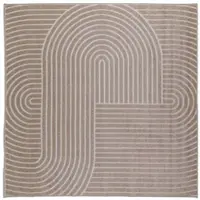 vidaXL Tapis de salon PALMERAS Beige 240 x 240 cm Polyester