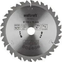 Wolfcraft Série brune - coupes rapides et fines, 130 x 20/16 x 18
