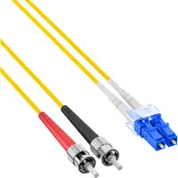 Efbe-Schott EFB-Elektronik Cavalier duplex LC-ST 9/125µ, OS2, LSZH, jaune, 2.0mm, 5m Fabricant : EFB Elektronik (O0361.5)