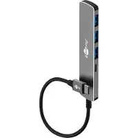 Goobay Hub USB 4 ports fin, USB-C vers USB-C/USB-A, 5 Gbit/s -