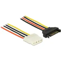 DeLOCK SATA 15-pins > 4-pins, 50 cm -