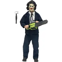 NECA Figurine d'action Leatherface 50e Anniversaire avec vêtements (20 cm)