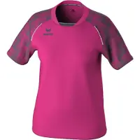 Erima Evo Star Maillot Manches Courtes Femmes - Rose Fluo / Slate Grey | Taille: 34