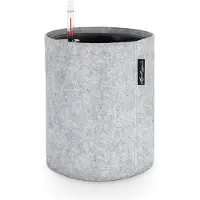 Lechuza Jardinière TRENDCOVER 23 Felt ALL-IN-ONE Gris clair