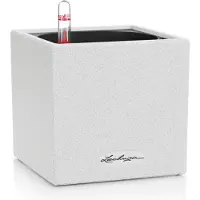 Lechuza CANTO Stone 14 all in one blanc quartz (14 x 14 x 13.50 cm)
