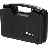 MFH Mallette pour pistolet, plastique, petite, verrouillable, noire