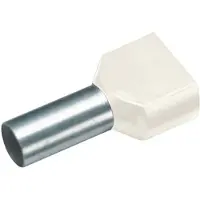 Cimco Embout jumelé 10 mm² 14 mm Partiellement isolé Ivoire 18 2452 100 pcs.