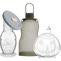 HAAKAA Tire-lait-Set - À emporter - Gris - - UneTaille - Tire-lait