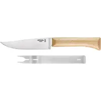 Opinel Cheese set, couteau et fourchette à fromage Inox, 001834