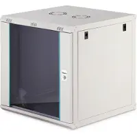 Digitus 12HE Wandgehäuse, Dynamic-N 600 x 600 mm, unmontiert, grau (12 HE, Rack 19 pouces), Armoire serveur, Gris
