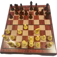 Speed unlimited enegy drink Jeu d'échecs magnétique - Plastique avec aspect bois - Pliable avec fermeture - 72mm King