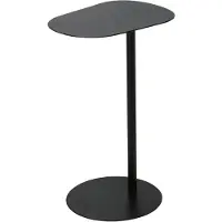 Koopman Table pliante en métal noir 35 x 53 cm