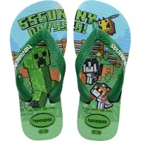 Havaianas Tongs enfant KIDS MINECRAFT garcons - Vert - 25 / 26