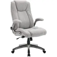 COLAMY Chaise de bureau , fauteuil de direction ergonomique pivotant pouvant supporter jusqu'à 150 kg, couleur grise